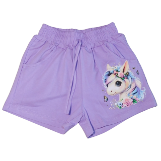 Dívčí kraťasy Kugo MP5870 fialové